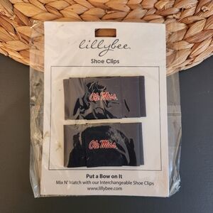 Ole Miss Rebels Lillybee U Shoe Clips NCAA Sorority Cheer Alumn 📣‎